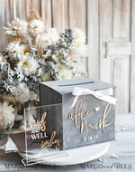 KARTONBOXEN  
 Samtkartenboxen Geschenkkartenbox & Schild Set, Samtgraue Hochzeitswunschbrunnen-Geschenkkartenbox, Personalisierte Hochzeitskartenbox, Graue Luxus-Kartenbox, Hochzeitskartenbox mit Deckel, Graue Hochzeitsgeldbox, Hochzeitskartenbox20