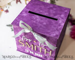 KARTONBOXEN  
 Samtkartenboxen Geschenkkartenbox & Karten, Set mit Karten & Geschenken, Samt lila Hochzeitswunschbrunnen Geldgeschenkkartenbox, personalisierte Hochzeitskartenbox, Luxus-Kartenbox, Hochzeitskartenbox mit Deckel, Hochzeitsgeldbox, Hochzeitskartenbox.13