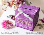 KARTONBOXEN  
 Samtkartenboxen Geschenkkartenbox & Karten, Set mit Karten & Geschenken, Samt lila Hochzeitswunschbrunnen Geldgeschenkkartenbox, personalisierte Hochzeitskartenbox, Luxus-Kartenbox, Hochzeitskartenbox mit Deckel, Hochzeitsgeldbox, Hochzeitskartenbox.13