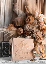 KARTONBOXEN  
 Samtkartenboxen Samtkartenbox Gästebuch & Schild, Hochzeitskartenbox mit Deckel, Sofort Instax Gästebuch, Beige Hochzeitsgeldbox Sing Gästebuch Set, Nude Kartenbox mit Schlitz und Karten und Geschenk Bogen Acrylschild Set37
