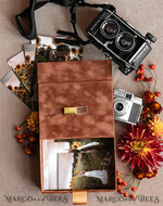 FOTOALBUM/ FOTOBOX Velvet Foto Box Fotografen Box Terrakotta Samt Fotobox Fotografenbox Hochzeitsgedächtnisbox, verbranntes Orange maßgeschneiderte Erinnerungsbox, Rost Fotograf Geschenke für Kunden, Hochzeitsbilder Verpackung, maßgeschneiderte Fotografie Kupferbox16