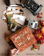 FOTOALBUM/ FOTOBOX Velvet Foto Box Fotografen Box Terrakotta Samt Fotobox Fotografenbox Hochzeitsgedächtnisbox, verbranntes Orange maßgeschneiderte Erinnerungsbox, Rost Fotograf Geschenke für Kunden, Hochzeitsbilder Verpackung, maßgeschneiderte Fotografie Kupferbox16
