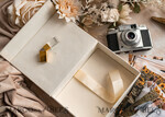 FOTOALBUM/ FOTOBOX Velvet Foto Box Fotografen Box Elfenbein Samt Fotobox Fotografenbox Hochzeitsgedächtnisbox, individuelle Andenkenbox, Ecru Fotografengeschenke für Kunden, Verpackung für Hochzeitsbilder, individuelle Fotobox19