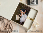 FOTOALBUM/ FOTOBOX Velvet Foto Box Fotografen Box Elfenbein Große Samt Foto Box, Gold Fotografen Box, Hochzeits Erinnerungsbox, Gold Spiegel Maßgeschneiderte Erinnerungsbox, Fotografen Geschenke für Klienten, Hochzeitsbilder Verpackung, Maßgeschneiderte Fotobox20