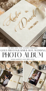 FOTOALBUM/ FOTOBOX Velvet Foto Box Fotografen Box Elfenbein Große Samt Foto Box, Gold Fotografen Box, Hochzeits Erinnerungsbox, Gold Spiegel Maßgeschneiderte Erinnerungsbox, Fotografen Geschenke für Klienten, Hochzeitsbilder Verpackung, Maßgeschneiderte Fotobox20