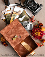 FOTOALBUM/ FOTOBOX Velvet Foto Box Fotografen Box Terrakotta Samt Foto Box Fotografen Box Hochzeitsgedächtnis Box, verbranntes Orange benutzerdefinierte Andenken Box, Rost Fotograf Geschenke für Kunden, Hochzeitsbilder Verpackung, benutzerdefinierte Fotografie Kupfer Box19