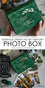 FOTOALBUM/ FOTOBOX Velvet Foto Box Fotografen Box Smaragdgrüne Samt-Fotobox Fotografenbox Hochzeitsgedächtnisbox, Grüner benutzerdefinierter Erinnerungsbox, Gartenfotografen-Geschenke für Kunden, Hochzeitsbilderverpackung, Benutzerdefinierte Fotografiebox.16