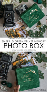 FOTOALBUM/ FOTOBOX Velvet Foto Box Fotografen Box Smaragdgrüne Samt-Fotobox Fotografenbox Hochzeitsgedächtnisbox, Grüner benutzerdefinierter Erinnerungsbox, Gartenfotografen-Geschenke für Kunden, Hochzeitsbilderverpackung, Benutzerdefinierte Fotografiebox.16