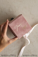 FOTOALBUM/ FOTOBOX Velvet Foto Box Fotografen Box Kleine Samt-Fotobox für USB-Stick, Gold Pendrive Fotografenbox, Hochzeitsgedächtnisbox, Goldspiegel individuell gestaltete Erinnerungsbox, Fotografengeschenke für Kunden, Verpackung für Hochzeitsbilder, individuelle Fotobox.10