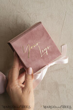 FOTOALBUM/ FOTOBOX Velvet Foto Box Fotografen Box Kleine Samt-Fotobox für USB-Stick, Gold Pendrive Fotografenbox, Hochzeitsgedächtnisbox, Goldspiegel individuell gestaltete Erinnerungsbox, Fotografengeschenke für Kunden, Verpackung für Hochzeitsbilder, individuelle Fotobox.10