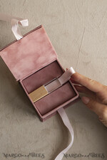 FOTOALBUM/ FOTOBOX Velvet Foto Box Fotografen Box Kleine Samt-Fotobox für USB-Stick, Gold Pendrive Fotografenbox, Hochzeitsgedächtnisbox, Goldspiegel individuell gestaltete Erinnerungsbox, Fotografengeschenke für Kunden, Verpackung für Hochzeitsbilder, individuelle Fotobox.10