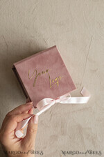 FOTOALBUM/ FOTOBOX Velvet Foto Box Fotografen Box Kleine Samt-Fotobox für USB-Stick, Gold Pendrive Fotografenbox, Hochzeitsgedächtnisbox, Goldspiegel individuell gestaltete Erinnerungsbox, Fotografengeschenke für Kunden, Verpackung für Hochzeitsbilder, individuelle Fotobox.10