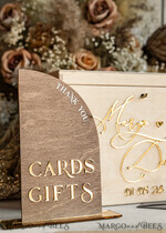 KARTONBOXEN  
 Holz Eco Rustikale Kartenboxen rustikale Holz Set Kartenbox & Schild, Hochzeitskartenbox mit Schloss, Karten Geschenke Schild mit Ständer, Holz Hochzeitsgeldbox Sing Gästebuch Set, Kartenbox mit Schlitz und Schloss Karten und Geschenk Bogen Acrylschild Set17
