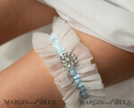 BRAUT Bolero, Kleider, Strumpfband STRUMPFBAND FÜR DIE BRAUT Set aus zwei Gartern, personalisierte Hochzeitsgarderobe in Box, etwas blaues Tüllgarderobe & personalisiertes Wurfset, Garter für die Braut, Geschenk zur Brautparty, cremefarbene Tüllgarderobe Set, Geschenk für die Braut, Wurfgarter.10