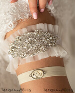 BRAUT Bolero, Kleider, Strumpfband STRUMPFBAND FÜR DIE BRAUT Set aus zwei Gürteln, personalisierter Hochzeitsgürtel in Box, etwas blauer Tüllgürtel und personalisiertes Wurfset, Gürtel für die Braut, Brautparty-Geschenk für die Braut, elfenbeinfarbener Tüllgürtelset, Geschenk für die Braut, Wurfgürtel6