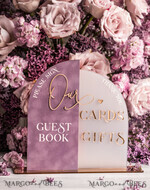 TISCHDEKORATIONSCHILDER   Gästebuch & Karten Geschenke Schilder Goldene Acryl Geschenke & Karten Schild mit Ständer, Mauve Samt und goldenes Gästebuch Schild, Gold Mauve Geschenke & Karten Schild, Luxus Hochzeits Gästebuch Dekor13