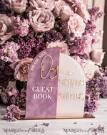 TISCHDEKORATIONSCHILDER   Gästebuch & Karten Geschenke Schilder Goldene Acryl Geschenke & Karten Schild mit Ständer, Mauve Samt und goldenes Gästebuch Schild, Gold Mauve Geschenke & Karten Schild, Luxus Hochzeits Gästebuch Dekor13