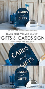 TISCHDEKORATIONSCHILDER   Gästebuch & Karten Geschenke Schilder Marineblaue silberne Acrylgeschenke & Kartenzeichen mit Ständer, dunkelblaue Samt- und Silber-Spiegel-Gästebuchschilder, Spiegel-Plexi-Geschenke & Kartenzeichen, Luxus-Hochzeitsgästebuch-Dekor-Mittelstücke.8