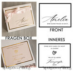 Brautjungfer/Trauzeuge Box Trauzeugin Geschenk Fragen Box XXL Trauzeugin Geschenk Fragen Box, Brautjungfer Trauzeuge, Möchtest Du meine Trauzeugin sein Box, Geschenkschachtel, Trauzeuge Fragen10