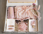 Brautjungfer/Trauzeuge Box Brautjungfern Vorschlagsbox Personalisierte Brautjungfern-Vorschlagsbox mit Robe, vollständige Trauzeugin-Box, Blush Will You Be My Bridesmaid-Set10
