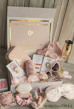 Brautjungfer/Trauzeuge Box Brautjungfern Vorschlagsbox Personalisierte Brautjungfern-Vorschlagsbox mit Robe, komplette Trauzeuginnen-Box, Blush Will You Be My Bridesmaid Box-Set14