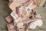 Brautjungfer/Trauzeuge Box Brautjungfern Vorschlagsbox Personalisierte Brautjungfern-Vorschlagsbox mit Robe, komplette Trauzeuginnen-Box, Blush Will You Be My Bridesmaid Box-Set14
