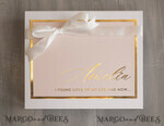 Brautjungfer/Trauzeuge Box Brautjungfern Vorschlagsbox Personalisierte Brautjungfern-Vorschlagsbox mit Robe, komplette Trauzeuginnen-Box, Blush Will You Be My Bridesmaid Box-Set14