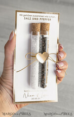 HOCHZEITSGESCHENKE Gastgeschenke Hochzeit Gastgeschenke Hochzeit, wir gehören zusammen wie Salz und Pfeffer. Gastgeschenk Pfeffer & Salz für Eure Hochzeitsgäste, Gastgeschenk Hochzeit Brautpaar Pfeffer & Salz mit Namen.10