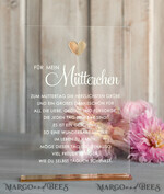 Geschenke zum Muttertag Geschenkset Entspannung Geschenkidee zum Muttertag – Exklusives Geschenkset für Mama mit Statuette, Champagnerglas & Schmuck6