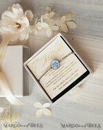 Geschenke zum Muttertag Schmuck für Mama zum Muttertag Geschenk für Mama – Armband mit Vergissmeinnicht-Blume in Geschenkbox mit Widmung3