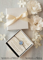 Geschenke zum Muttertag Schmuck für Mama zum Muttertag Geschenk für Mama – Armband mit Vergissmeinnicht-Blume in Geschenkbox mit Widmung3