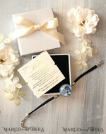 Geschenke zum Muttertag Schmuck für Mama zum Muttertag Geschenk für Mama – Armband mit Vergissmeinnicht-Blume in Geschenkbox mit Widmung2