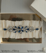 BRAUT Bolero, Kleider, Strumpfband Geschenkidee für die Braut Strumpfband Elegantes Strumpfband für die Braut – Geschenkbox mit „Etwas Blauem“ und Grußkarte5