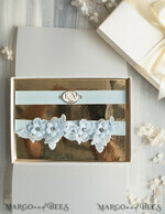 BRAUT Bolero, Kleider, Strumpfband Geschenkidee für die Braut Strumpfband Doppeltes Strumpfband-Set für die Braut – edel & romantisch in Geschenkbox mit Gedicht – perfektes Geschenk zur Hochzeit5