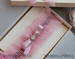 BRAUT Bolero, Kleider, Strumpfband Geschenkidee für die Braut Strumpfband Tüll-Strumpfband in Geschenkbox – Überraschung vom Junggesellinnenabschied5