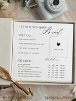 Hochzeitsfeier Einladungen JGA geschenk braut JGA Kartenbox aus Samt – personalisiert mit goldener Prägung, inkl. Gästekarten für die Braut4