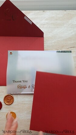 DANKE-KARTEN  
 modern/romantisch Hochzeits-Dankeskarte mit Ihrem Foto, Dankeskarte für Gäste4