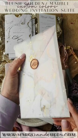 HOCHZEITS EINLADUNGEN Gold / Roségold / Silber / Glitzer Luxus Gold Marmor Hochzeitskarten, Glamour goldener Glanz Hochzeitseinladungen, romantische blush rosa Hochzeitskarten, elegante goldfolierte Hochzeits Einladungssuite35