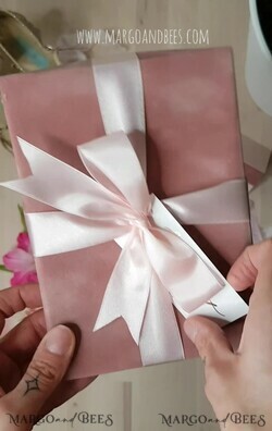 HOCHZEITS EINLADUNGEN Gold / Roségold / Silber / Glitzer Luxus Rosa Samt HochzeitsEinladungen, Glamour Samt Box HochzeitsEinladung Set, Glamour Goldene Glanz Hochzeitskarten, Elegante Blush Rosa HochzeitsEinladungen15