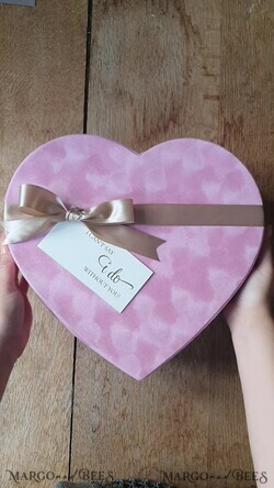 Brautjungfer/Trauzeuge Box WIRST DU MEINE BRAUTJUNGEFRIENDE SEIN? Brautjungfern-Antrag Samt-Herzkasten, Willst du meine Brautjungfer sein Geschenk, Willst du meine Trauzeugin sein Antrag Geschenkbox4