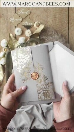 HOCHZEITS EINLADUNGEN Gold / Roségold / Silber / Glitzer Luxus Goldener Glanz Hochzeitskarten, Romantische Cappuccino Hochzeitskarten, Glamouröse Samt Hochzeitseinladungen, Moderne Goldfolien Hochzeitsstationery5