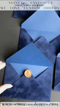HOCHZEITS EINLADUNGEN Samtene Umschläge Samtumschläge für Einladungen, A7 handgefertigte Samtumschläge für Hochzeitskarten.7