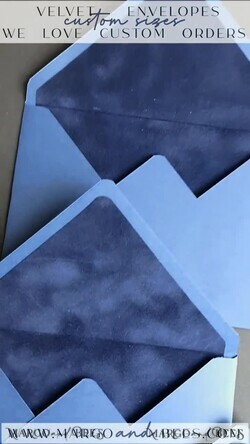 HOCHZEITS EINLADUNGEN Samtene Umschläge Marineblaue Umschläge für Einladungen mit Samteinlagen, handgefertigte A7-Umschläge mit Samteinlage für Hochzeitskarten.8