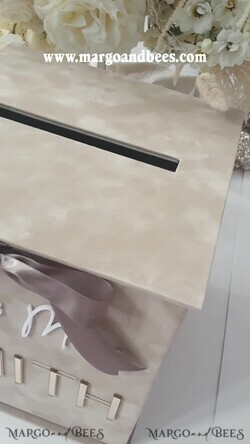 KARTONBOXEN  
 Acrylkartenbox Samt Beige Hochzeitswunschbrunnen Geldgeschenkkartenbox, Personalisierte Hochzeitskartenbox, Luxus Kartenbox, Hochzeitskartenbox mit Deckel, Hochzeitsgeldbox, Hochzeitskartenbox13