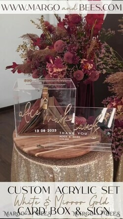 KARTONBOXEN  
 Acrylkartenbox Elegantes klares Hochzeitset, Acryl-Kartenbox mit Schloss und Karten & Geschenken, personalisierte Hochzeitskartenbox, klare Kartenbox, Hochzeitskartenbox mit Deckel, Hochzeitsgeldbox, Hochzeitskartenhalter.22
