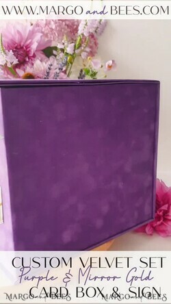 KARTONBOXEN  
 Samtkartenboxen Geschenkkartenbox & Karten, Set mit Karten & Geschenken, Samt lila Hochzeitswunschbrunnen Geldgeschenkkartenbox, personalisierte Hochzeitskartenbox, Luxus-Kartenbox, Hochzeitskartenbox mit Deckel, Hochzeitsgeldbox, Hochzeitskartenbox.13