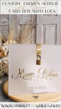 KARTONBOXEN  
 Acrylkartenbox Gefrorene Hochzeits-Wunschbrunnen-Acryl-Geschenkbox für Geldkarten, Personalisierte Hochzeitskartenbox, Acrylkartenbox, Hochzeitskartenbox mit Deckel, Hochzeitsgeldbox, Hochzeitskartenbox, Hochzeitskartenhalter11