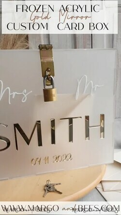 KARTONBOXEN  
 Acrylkartenbox Gefrorene Hochzeits-Wunschbrunnen-Acryl-Geschenkbox für Geldkarten, personalisierte Hochzeitskartenbox, Acrylkartenbox, Hochzeitskartenbox mit Deckel, Hochzeitsgeldbox, Hochzeitskartenbox, Hochzeitskartenhalter.9