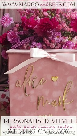 KARTONBOXEN  
 Samtkartenboxen Hochzeits-Wunschbrunnen-Kartenbox, Geschenkkartenbox, Samt-Rosa Hochzeits-Wunschbrunnen Geldgeschenkkartenbox, Personalisierte Hochzeitskartenbox, Luxuriöse Kartenbox, Hochzeitskartenbox mit Deckel, Hochzeitsgeldbox, Hochzeitskartenbox, BVpx36