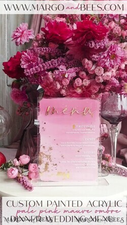 TISCHDEKORATIONSCHILDER   Acryl Tischdekoration Zahlen Ombre bemalt blassrosa Mauve Acryl modernes Tischmenü, Staubige Rose Acryl & goldenes Schild, Gold Plexi Tischnummer, Luxus Hochzeits Tischdekoration, 3D Hochzeitsbeschilderung31